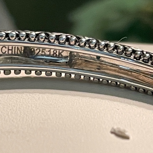 Barbara Bixby Hinged Cuff Bracelet With Pearl Enhancer Charm - Picture 9 of 14